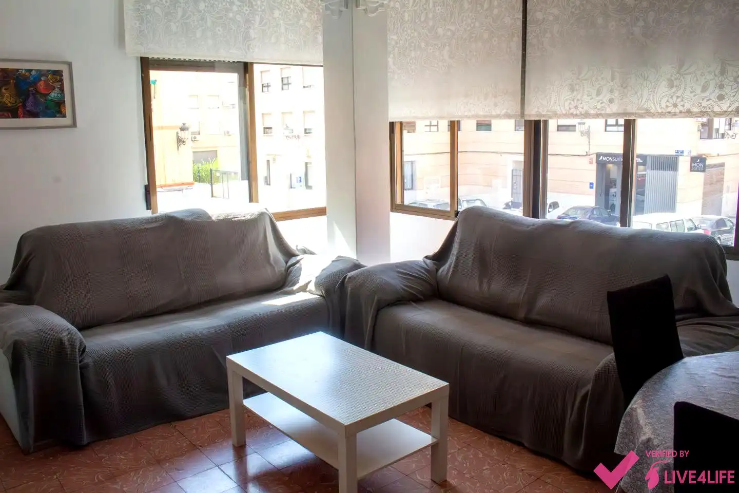 Wohnzimmer von Wohnung zur untervermieten in Valencia mit Möbliert