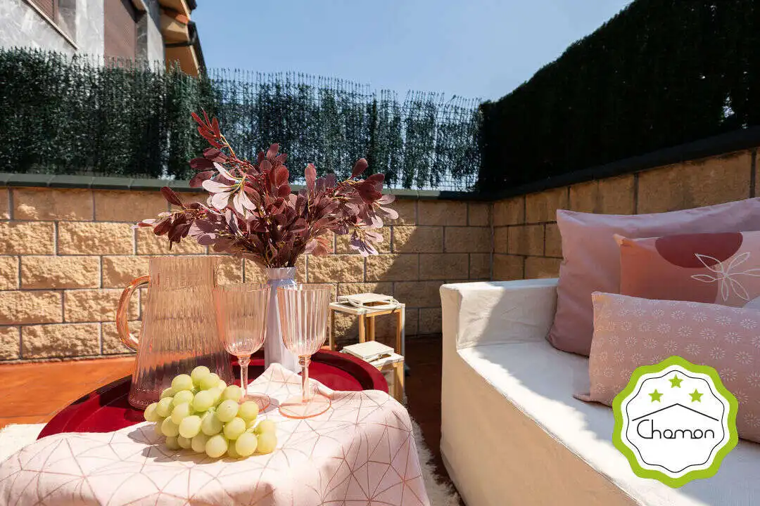 Terrasse von Einfamilien-Reihenhaus zum Verkauf in Barakaldo  mit Heizung, Privatgarten und Terrasse