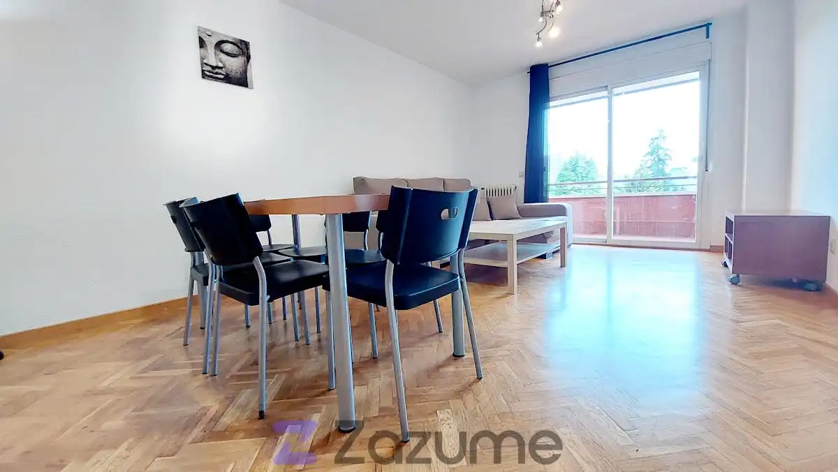 Living room of Flat for rent in  Madrid Capital  with Heating, Parquet flooring and Terrace