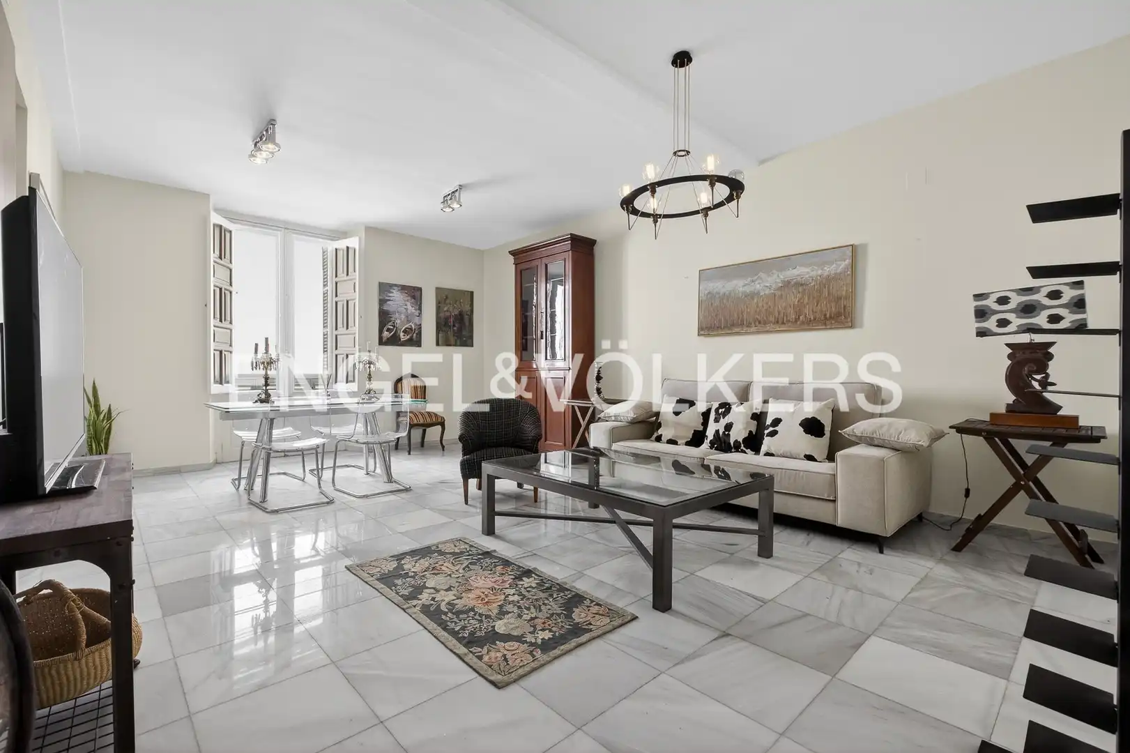 Sala d'estar de Apartament de lloguer en Sevilla amb Aire condicionat, Calefacció i Balcó