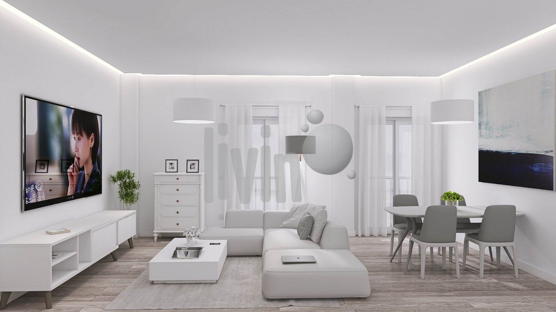 Living room of Flat for sale in  Jaén Capital  with Air Conditioner, Heating and Storage room