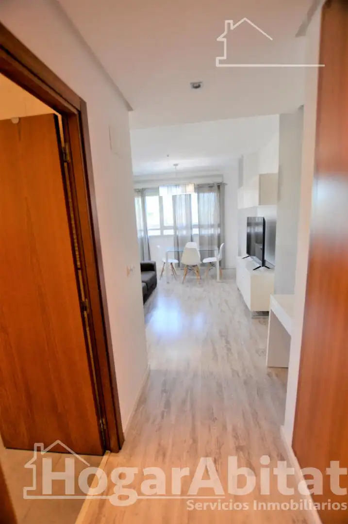 Sala d'estar de Pis en venda en Valencia amb Aire condicionat, Moblat i Balcó