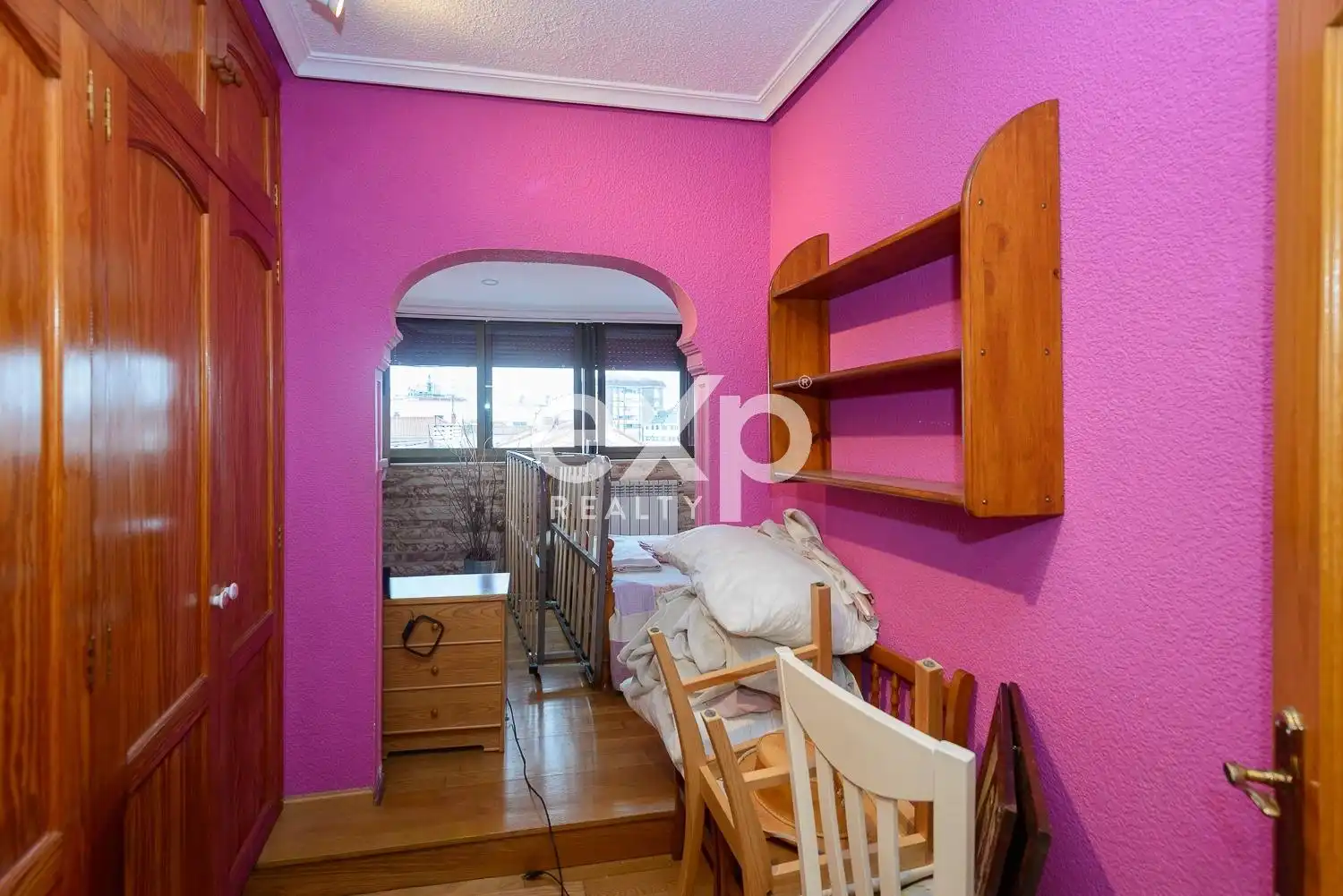 Bedroom of Flat for sale in Avilés  with Heating, Terrace and Furnished