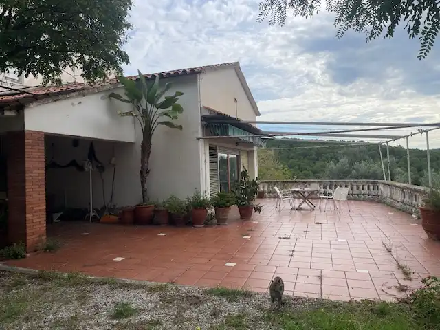 Terrasse von Country house zum Verkauf in Viladecavalls mit Klimaanlage, Heizung und Privatgarten