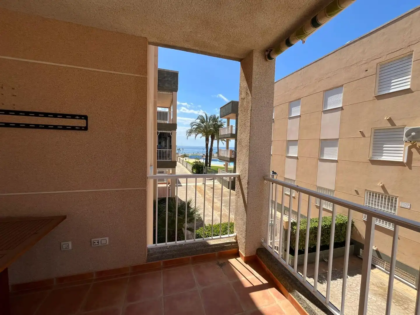 Terrasse von Wohnung zum Verkauf in Pulpí mit Klimaanlage, Privatgarten und Terrasse