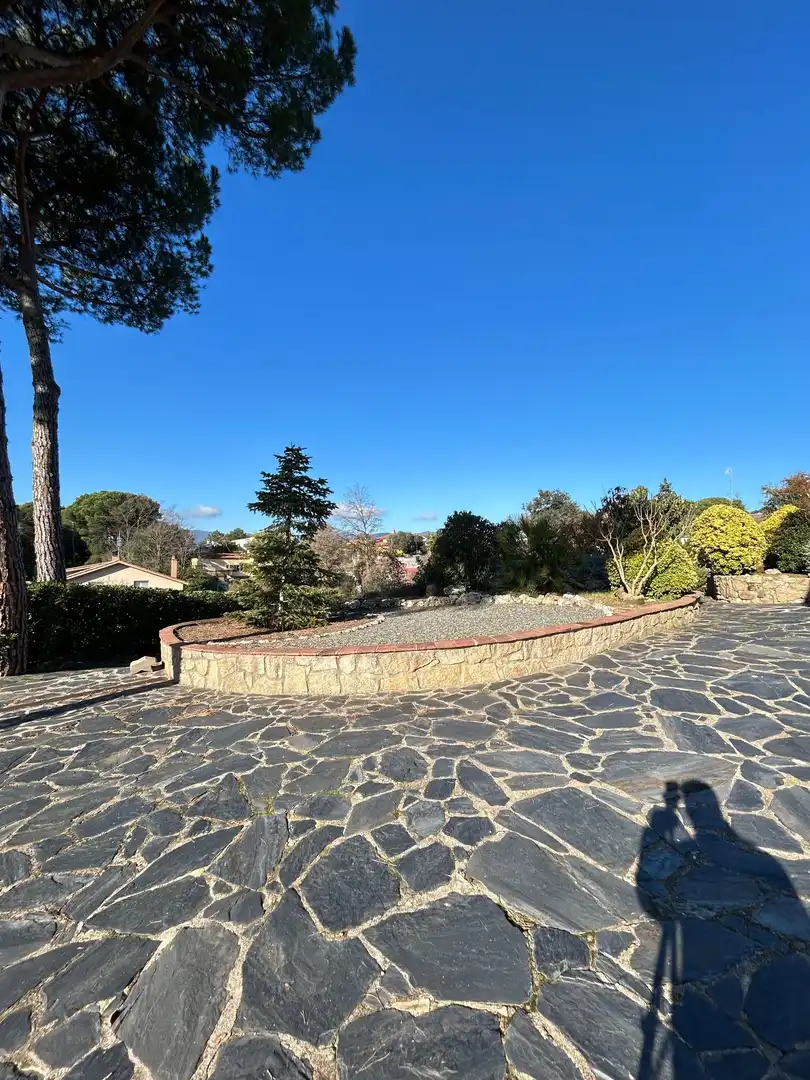 Vista exterior de Casa o chalet en venta en Santa Coloma de Farners con Calefacción, Jardín privado y Terraza