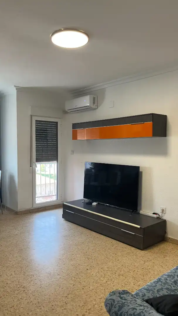 Sala d'estar de Pis de lloguer en Valencia amb Aire condicionat, Moblat i Forn