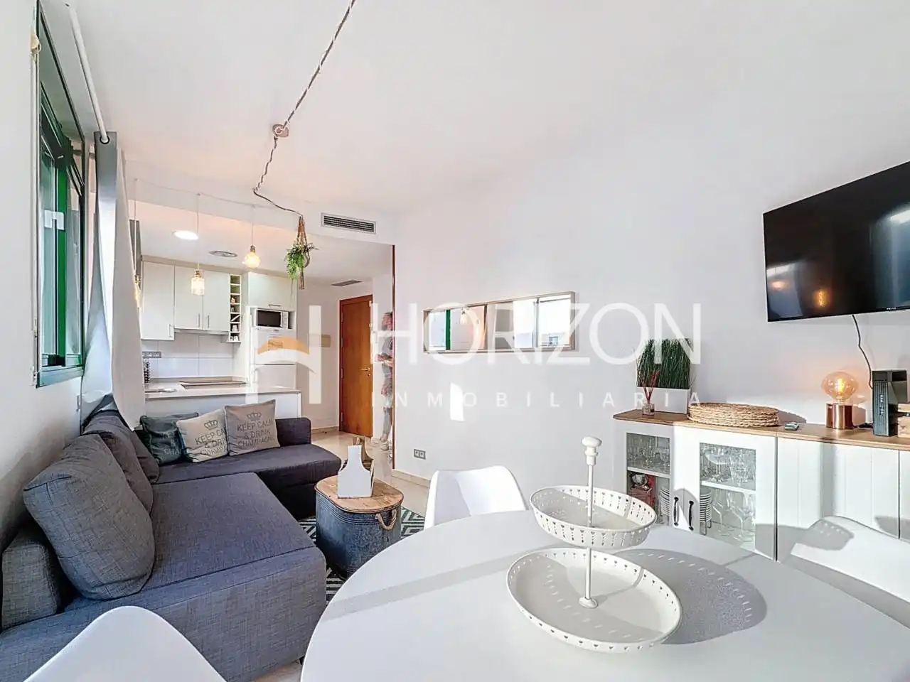 Wohnzimmer von Wohnung zum Verkauf in Barcelona mit Klimaanlage, Heizung und Möbliert