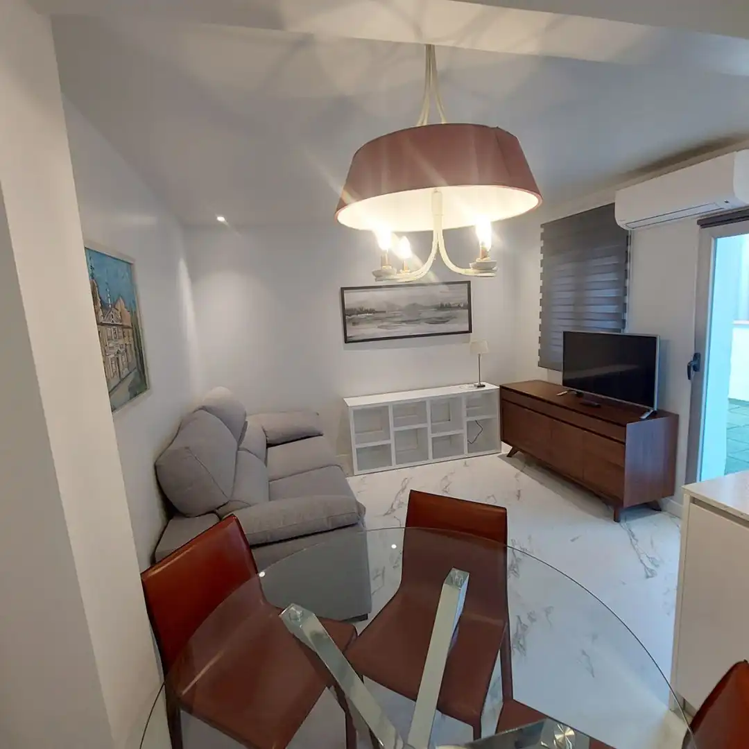 Sala de estar de Piso de alquiler en Madrid con Calefacción y Terraza