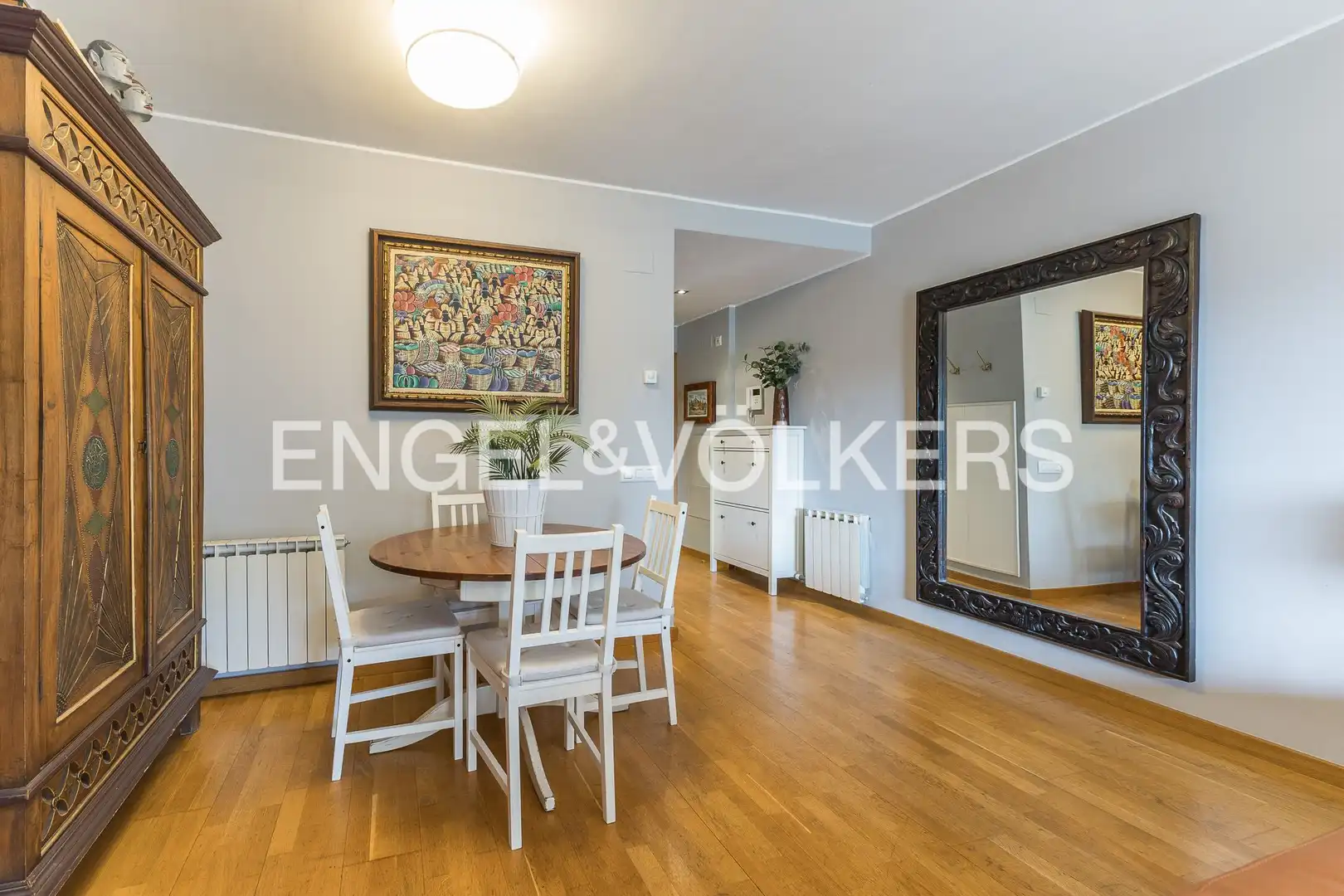 Esszimmer von Wohnung zum Verkauf in Sant Cugat del Vallès mit Klimaanlage, Heizung und Parkett
