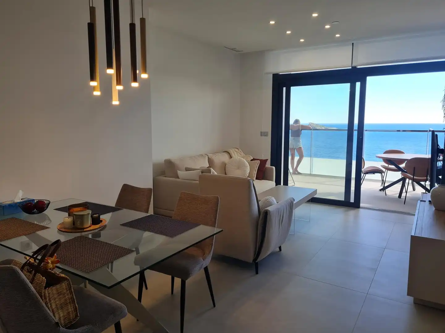 Sala de estar de Apartamento en venta en Benidorm con Aire acondicionado, Calefacción y Terraza