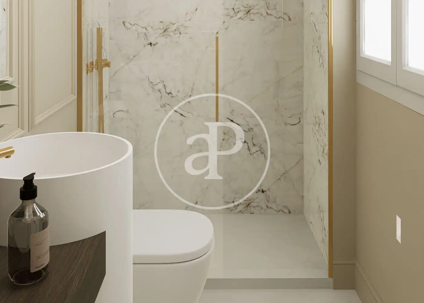 Bathroom of Flat for sale in Madrid  with Air Conditioner, Heating and Furnished