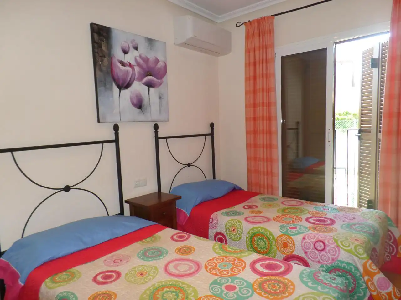 Schlafzimmer von Maisonette zur Miete in Vera mit Klimaanlage, Heizung und Privatgarten