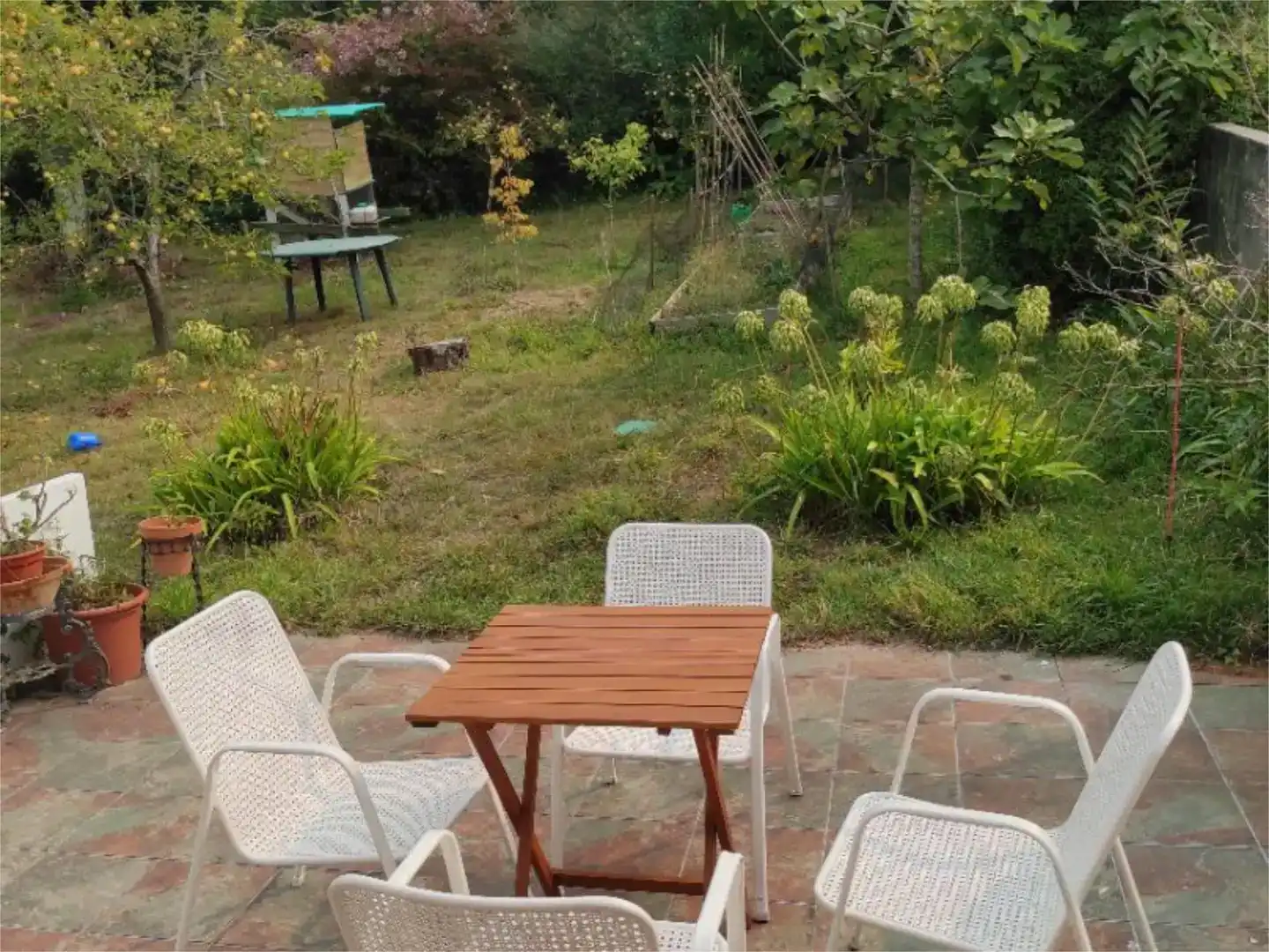 Terrace of Study for rent in Oleiros  with Private garden, Parquet flooring and Furnished