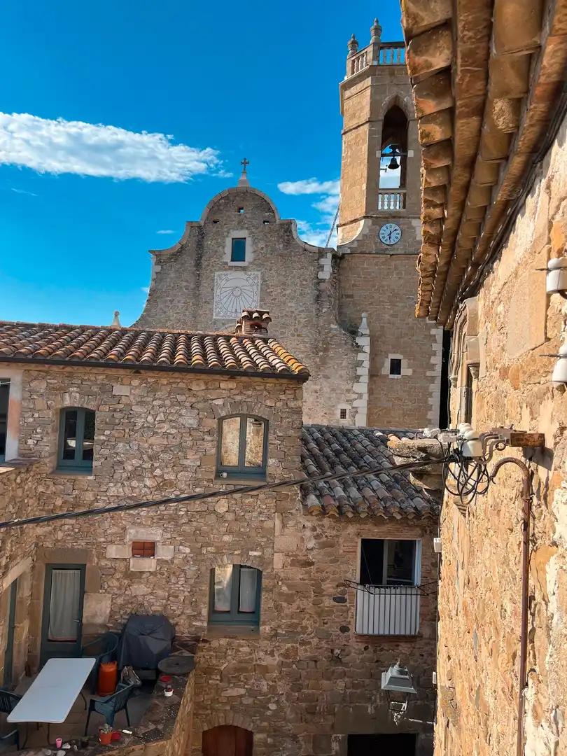 Exterior view of Country homes for sale in Flaçà  with Private garden, Terrace and Alarm