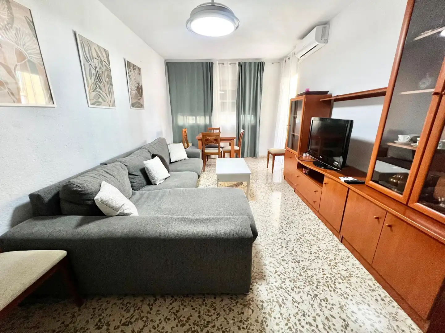Living room of Flat for rent in Málaga  with Terrace and Furnished