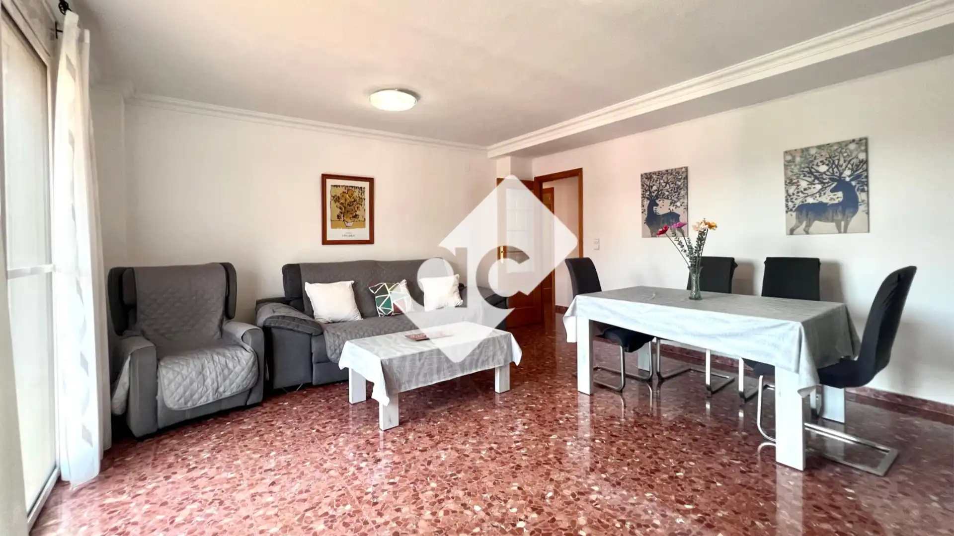 Sala de estar de Piso de alquiler en Albal con Aire acondicionado, Calefacción y Amueblado