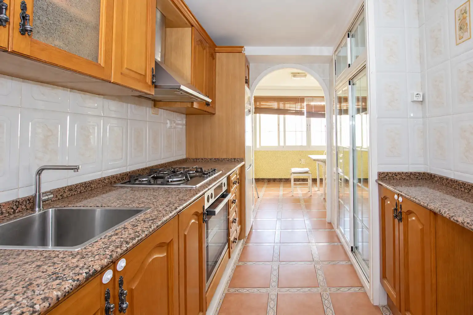 Cocina de Piso de alquiler en Meliana con Aire acondicionado, Amueblado y Balcón