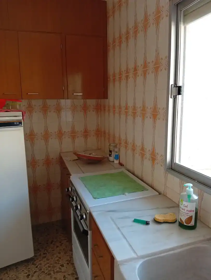 Cocina de Piso en venta en Graja de Campalbo con Jardín privado, Trastero y Amueblado