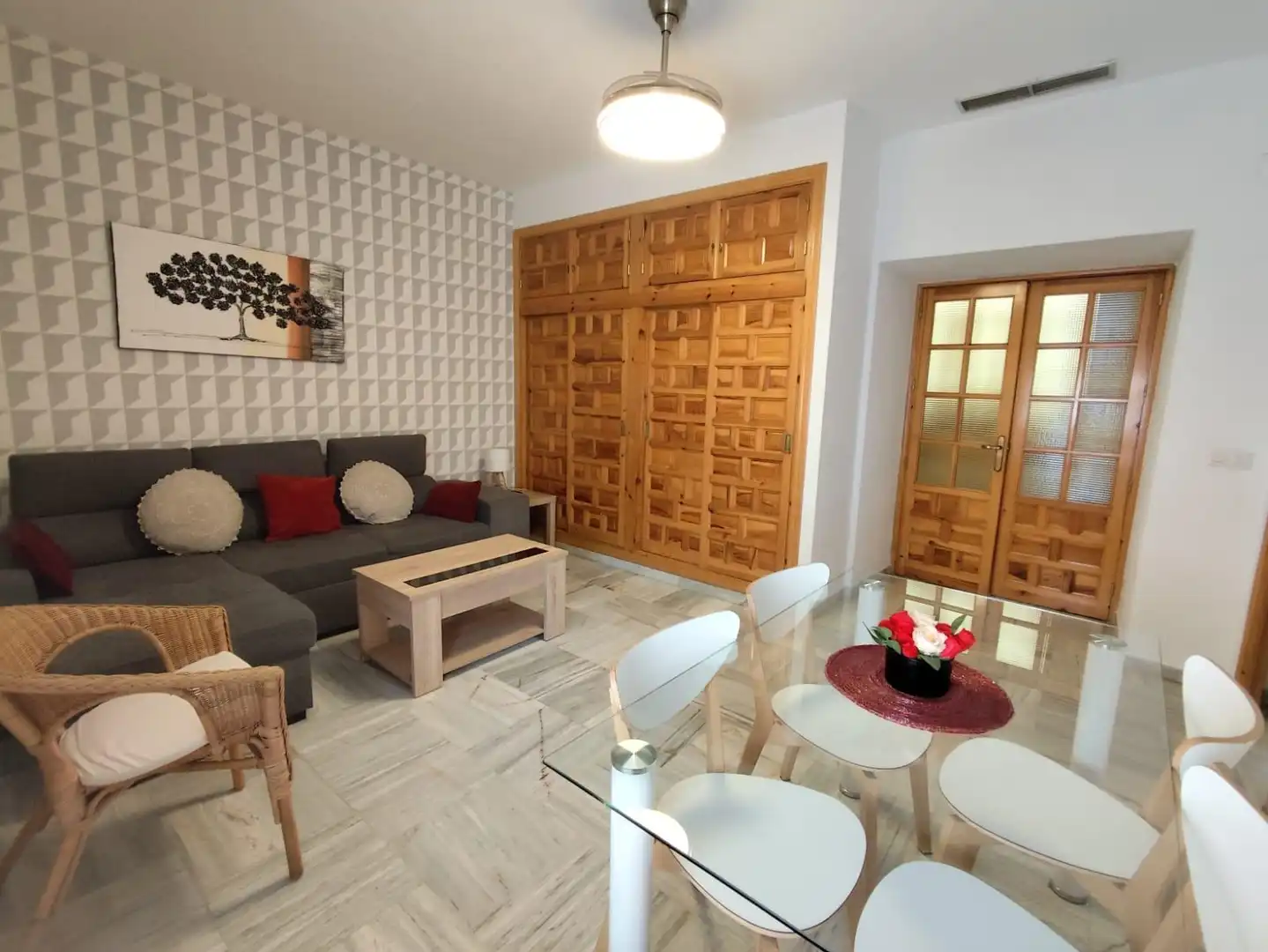 Living room of Flat for rent in Córdoba  with Air Conditioner, Heating and Furnished