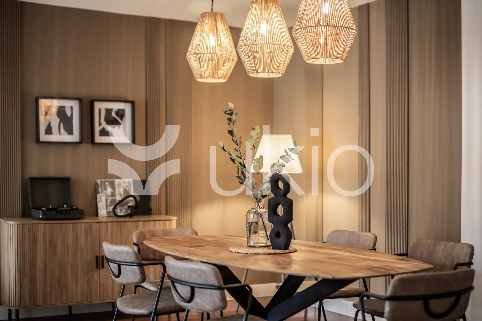 Comedor de Apartamento de alquiler en Madrid con Aire acondicionado, Calefacción y Parquet