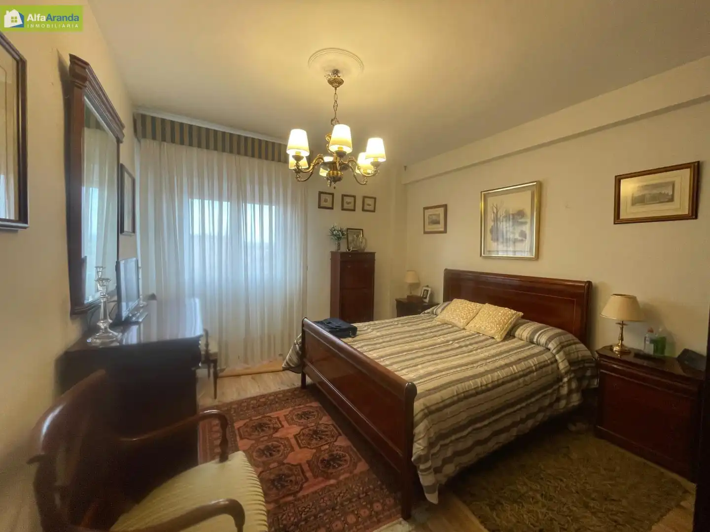 Schlafzimmer von Wohnung zum Verkauf in Roa mit Heizung, Möbliert und Balkon
