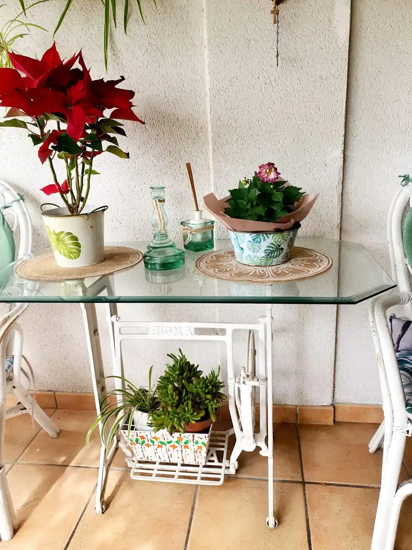 Balcony of Houses for sale in  Palma de Mallorca  with Air Conditioner, Parquet flooring and Furnished