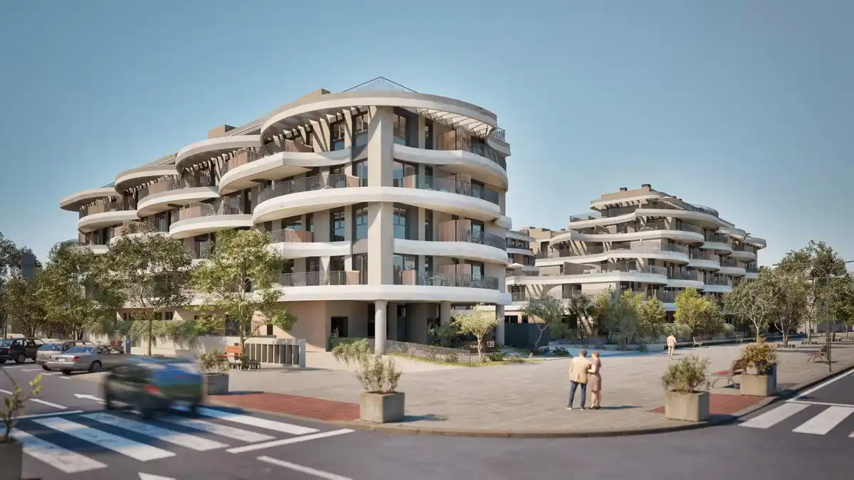 Vista exterior de Planta baja en venta en Málaga con Jardín privado, Terraza y Piscina