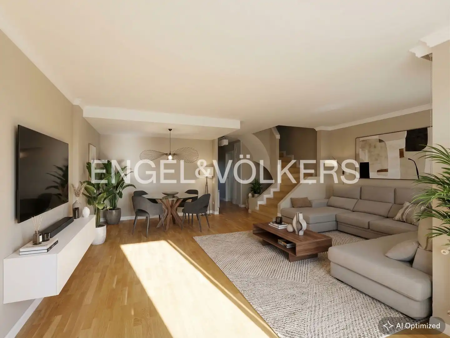Sala d'estar de Casa adosada en venda en Ciudalcampo amb Aire condicionat, Calefacció i Jardí privat