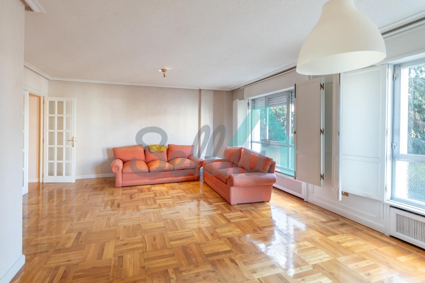 Living room of Flat for sale in Pravia  with Heating, Parquet flooring and Terrace