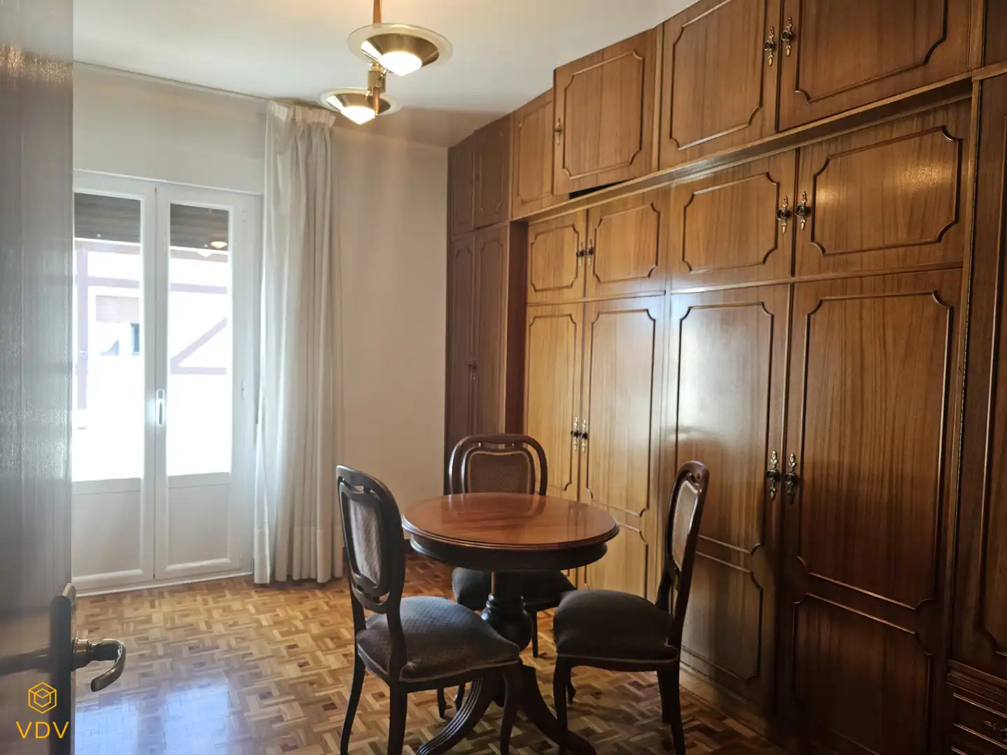 Dining room of Flat for sale in  Pamplona / Iruña  with Heating, Parquet flooring and Storage room