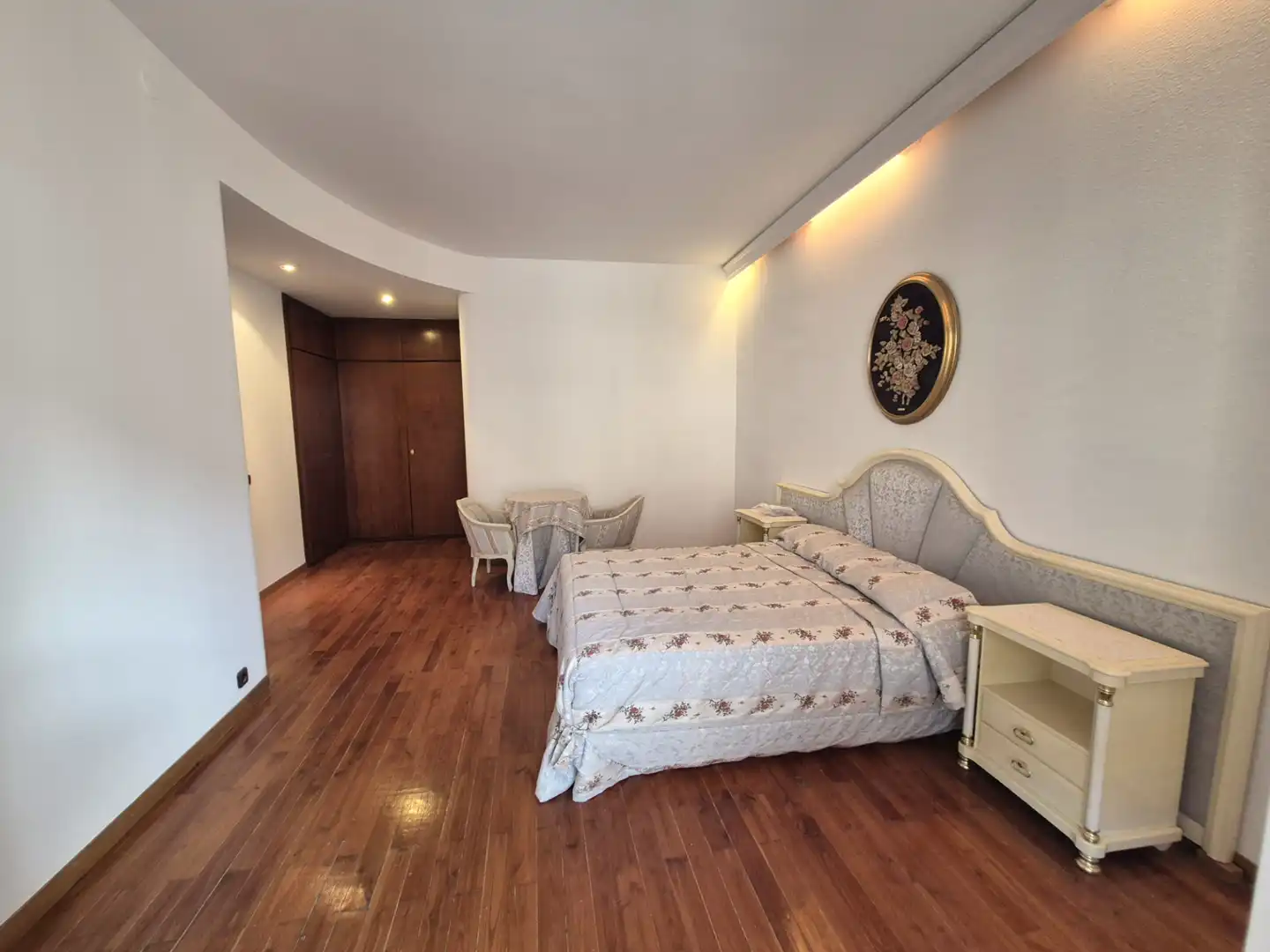 Schlafzimmer von Wohnung zur Miete in Barcelona mit Klimaanlage, Heizung und Parkett