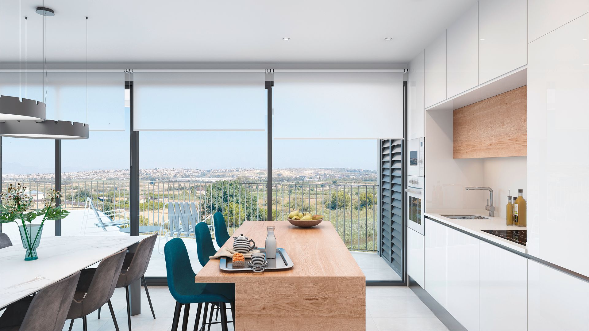 Kitchen of Apartment for sale in Guardamar del Segura  with Terrace, Balcony and Home automation