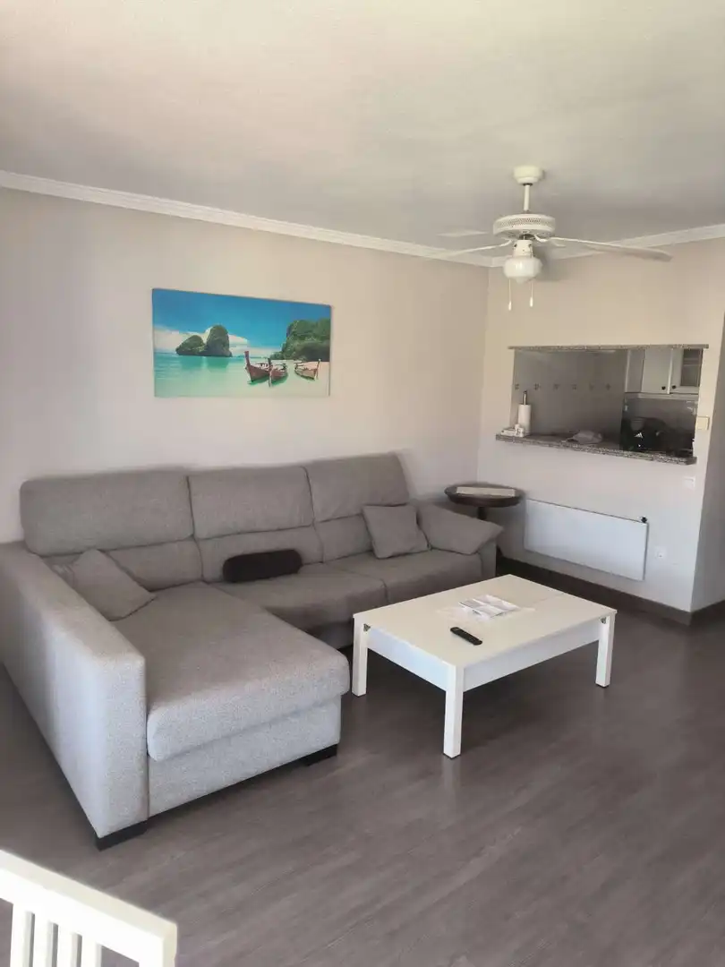 Sala de estar de Apartamento de alquiler en Torrox con Piscina, Amueblado y Internet