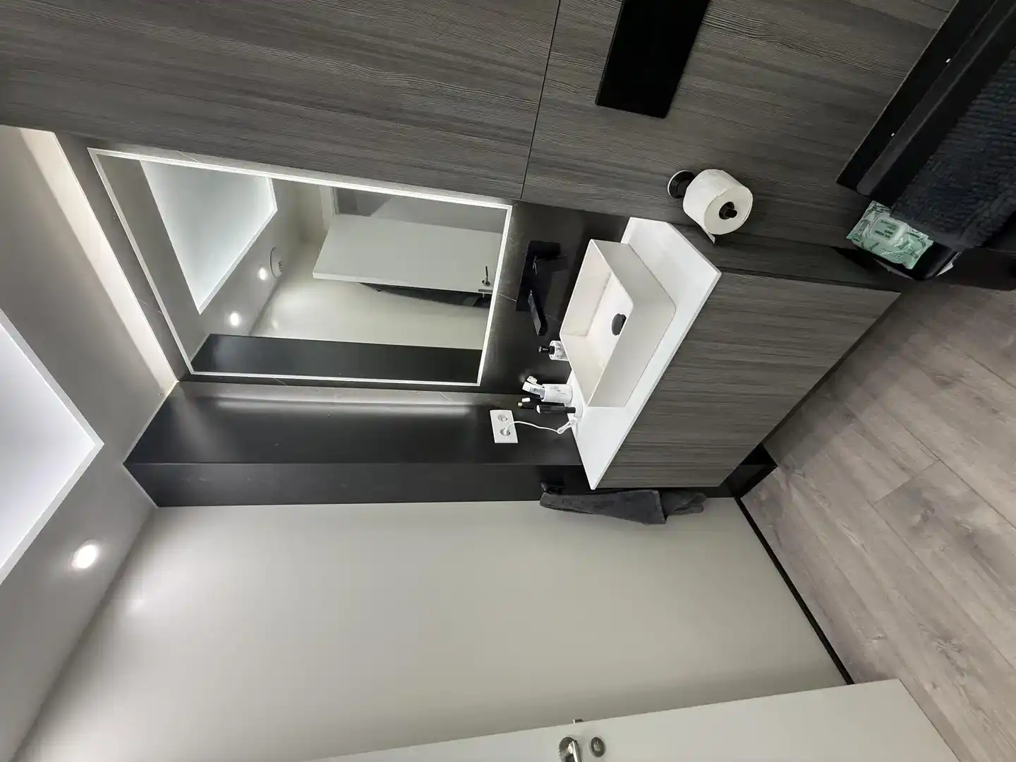 Badezimmer von Wohnung zum Verkauf in Lorca mit Klimaanlage, Parkett und Abstellraum