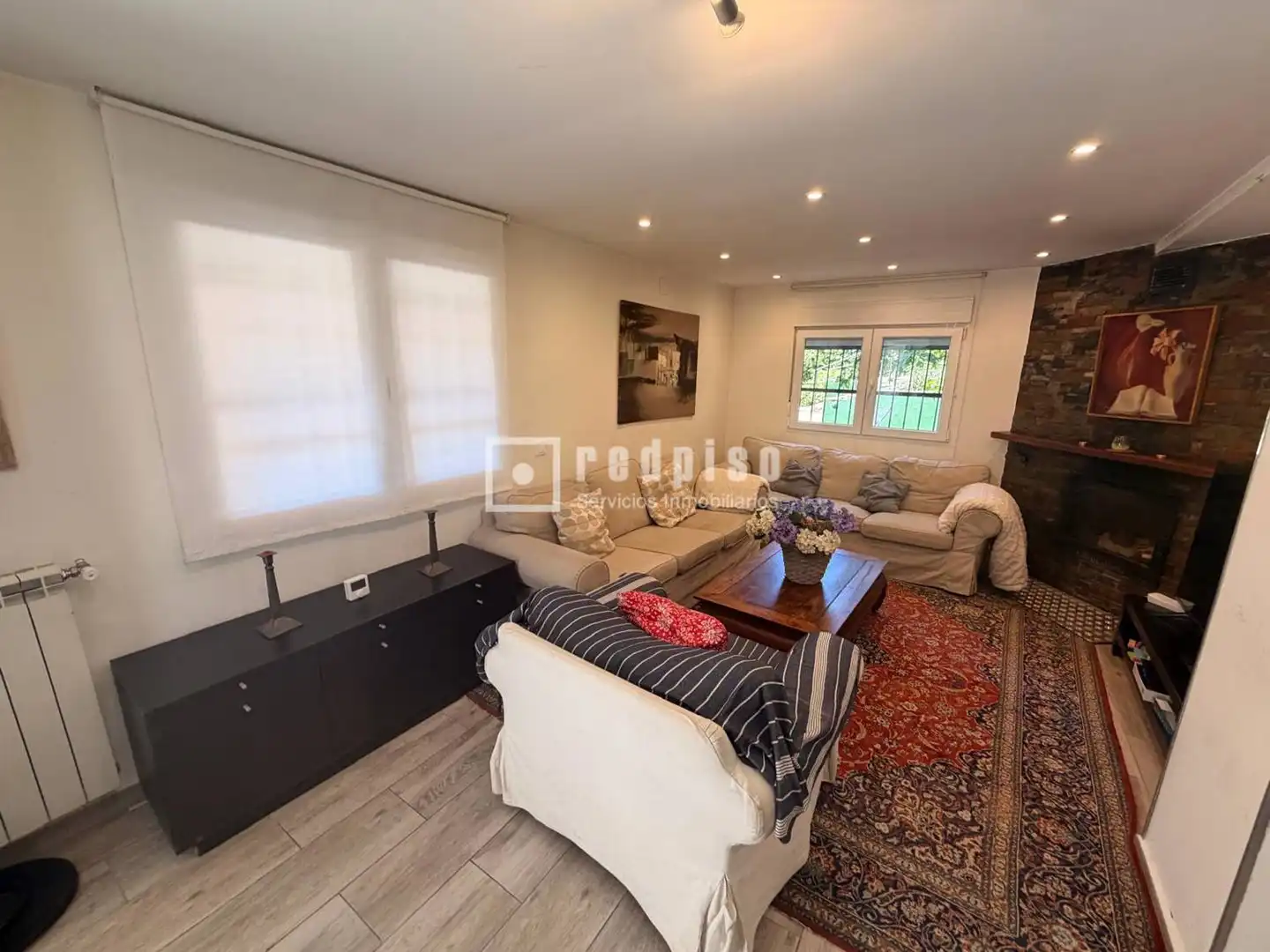 Sala de estar de Casa o chalet en venta en Santa María de la Alameda con Aire acondicionado, Calefacción y Trastero