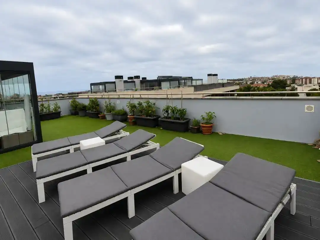 Terrace of Flat for sale in Santander  with Swimming Pool and Balcony