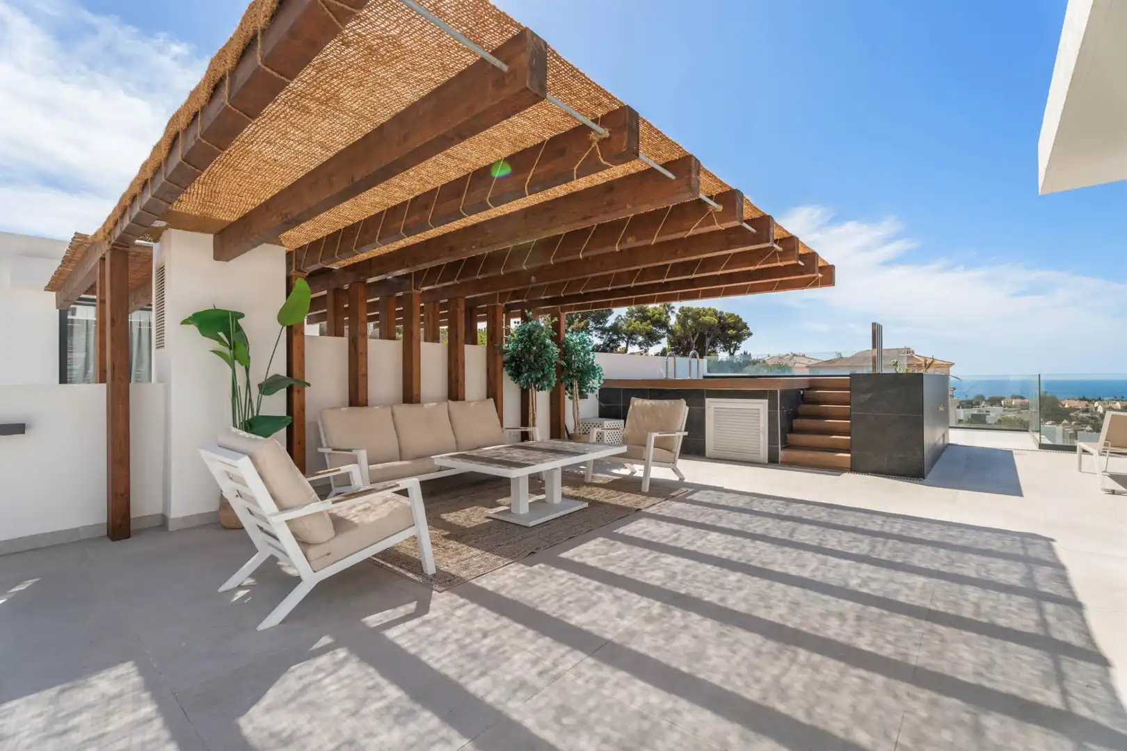 Terraza de Ático en venta en Marbella con Aire acondicionado, Jardín privado y Terraza