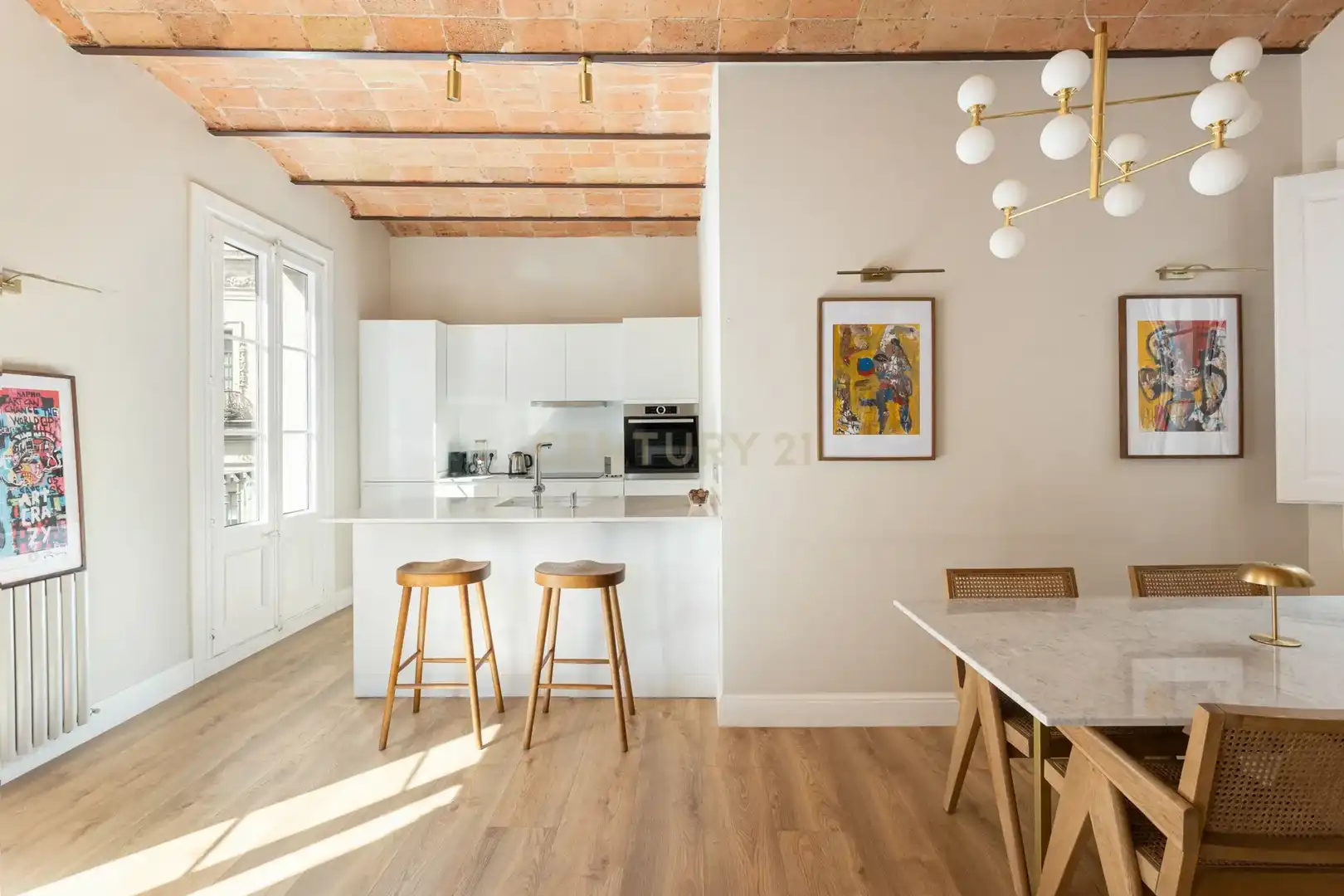 Kitchen of Apartments for sale in  Barcelona Capital  with Balcony