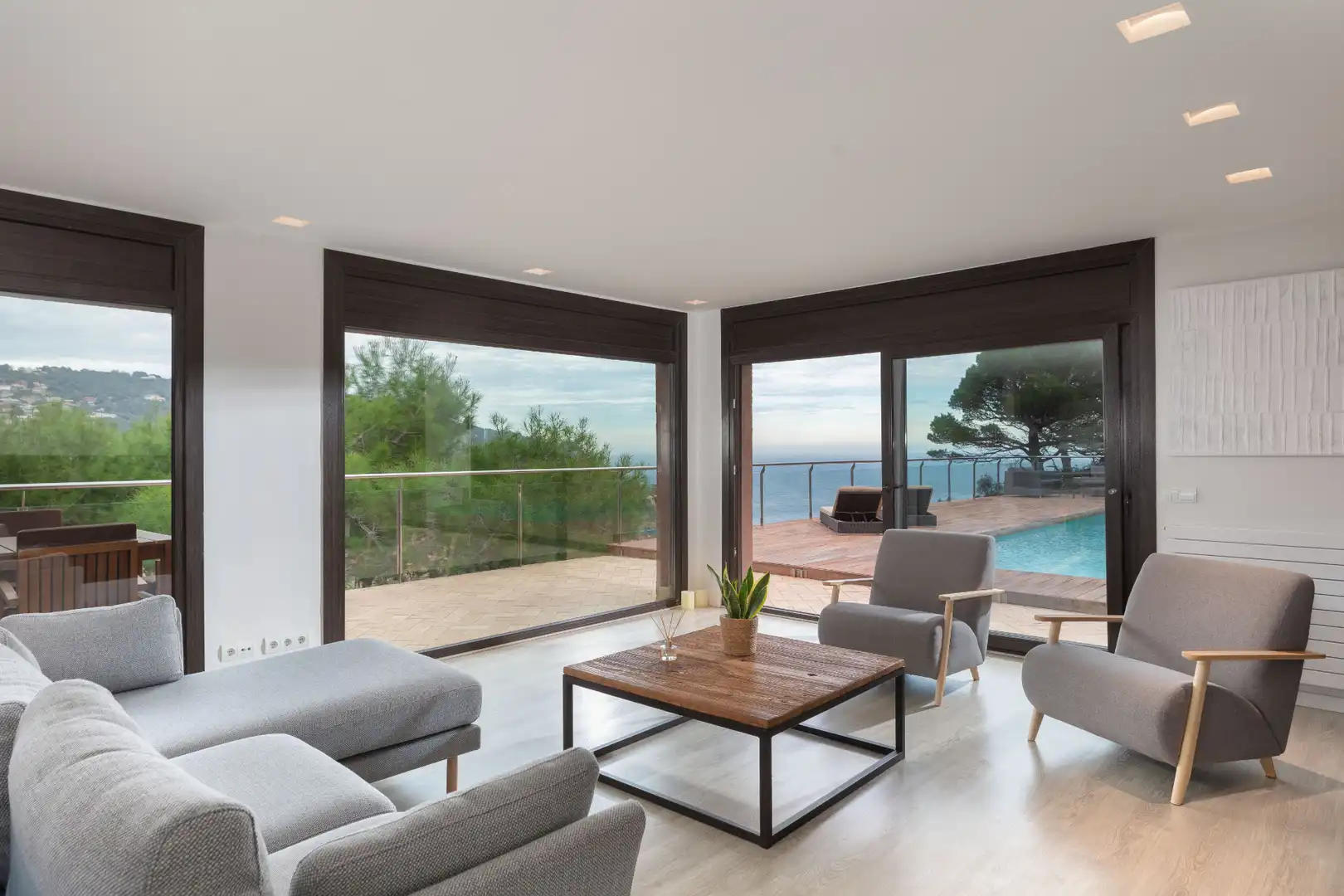 Living room of Houses for sale in Begur  with Air Conditioner, Heating and Private garden