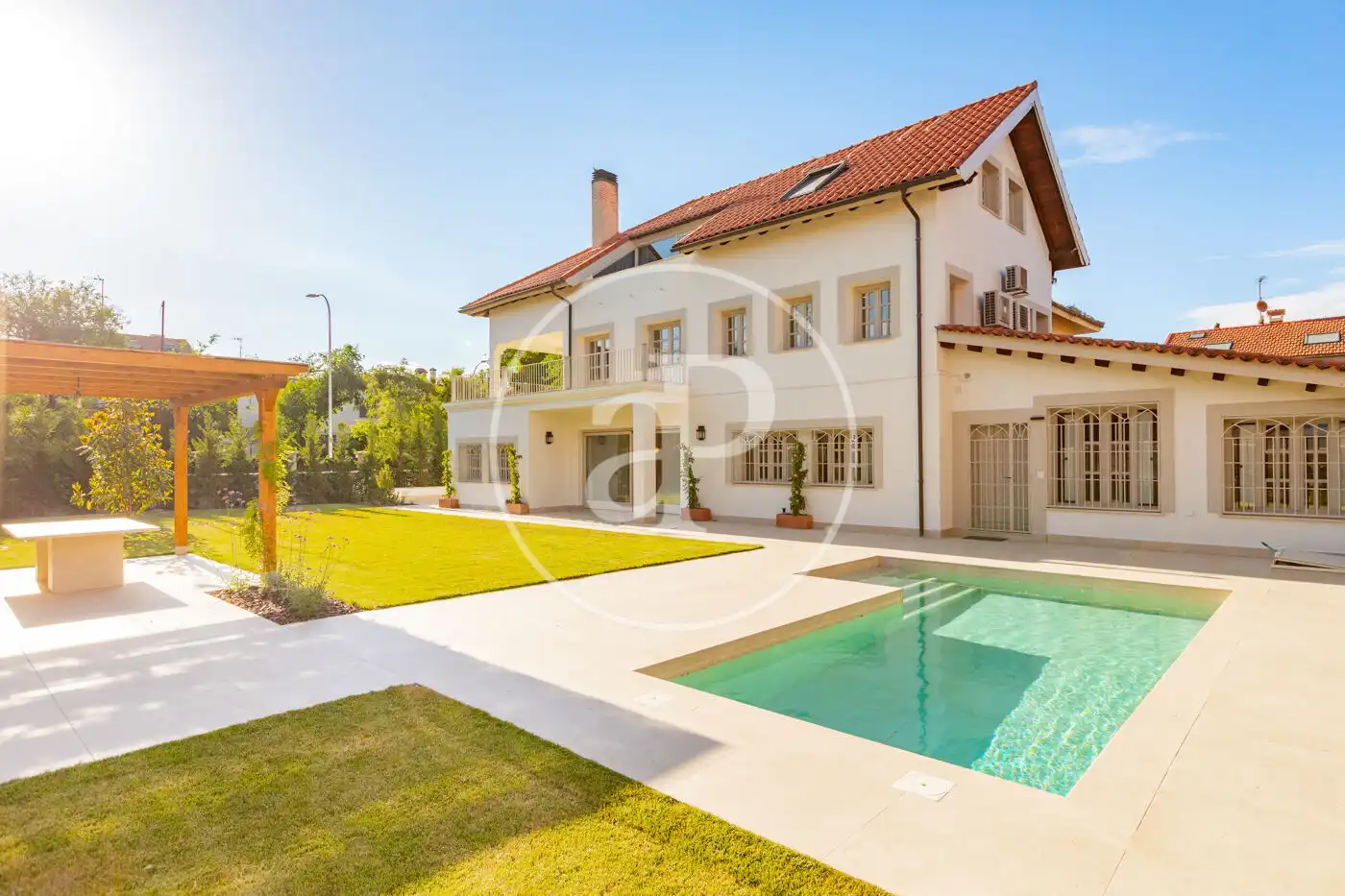 Exterior view of Houses for rent in Madrid  with Air Conditioner, Heating and Private garden