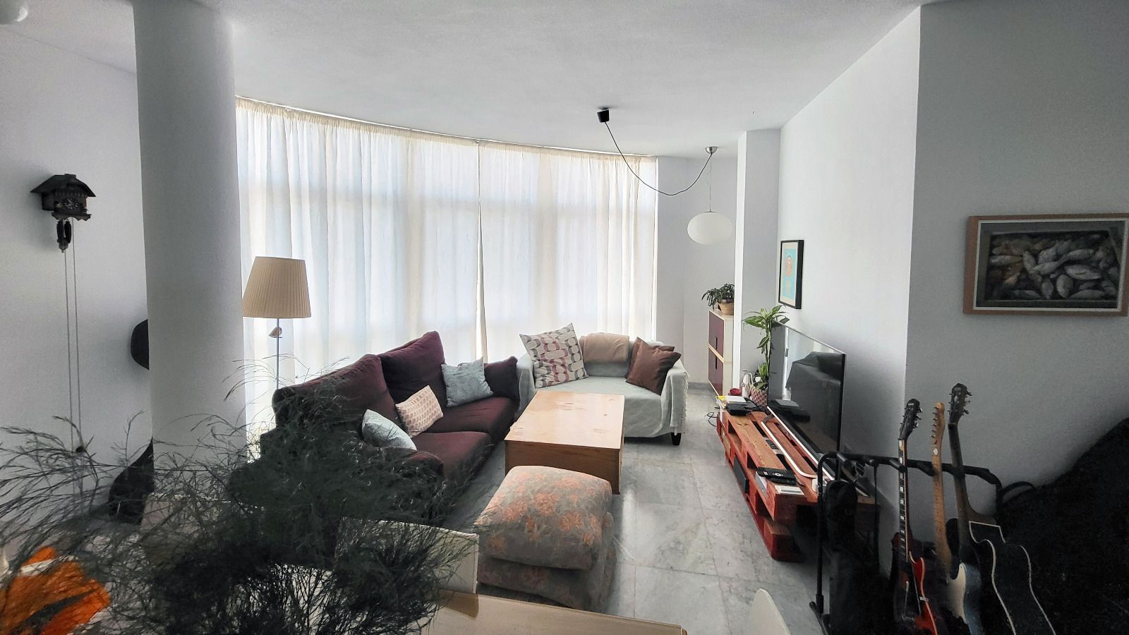 Living room of Flat for sale in Málaga Capital  with Air Conditioner, Heating and Storage room