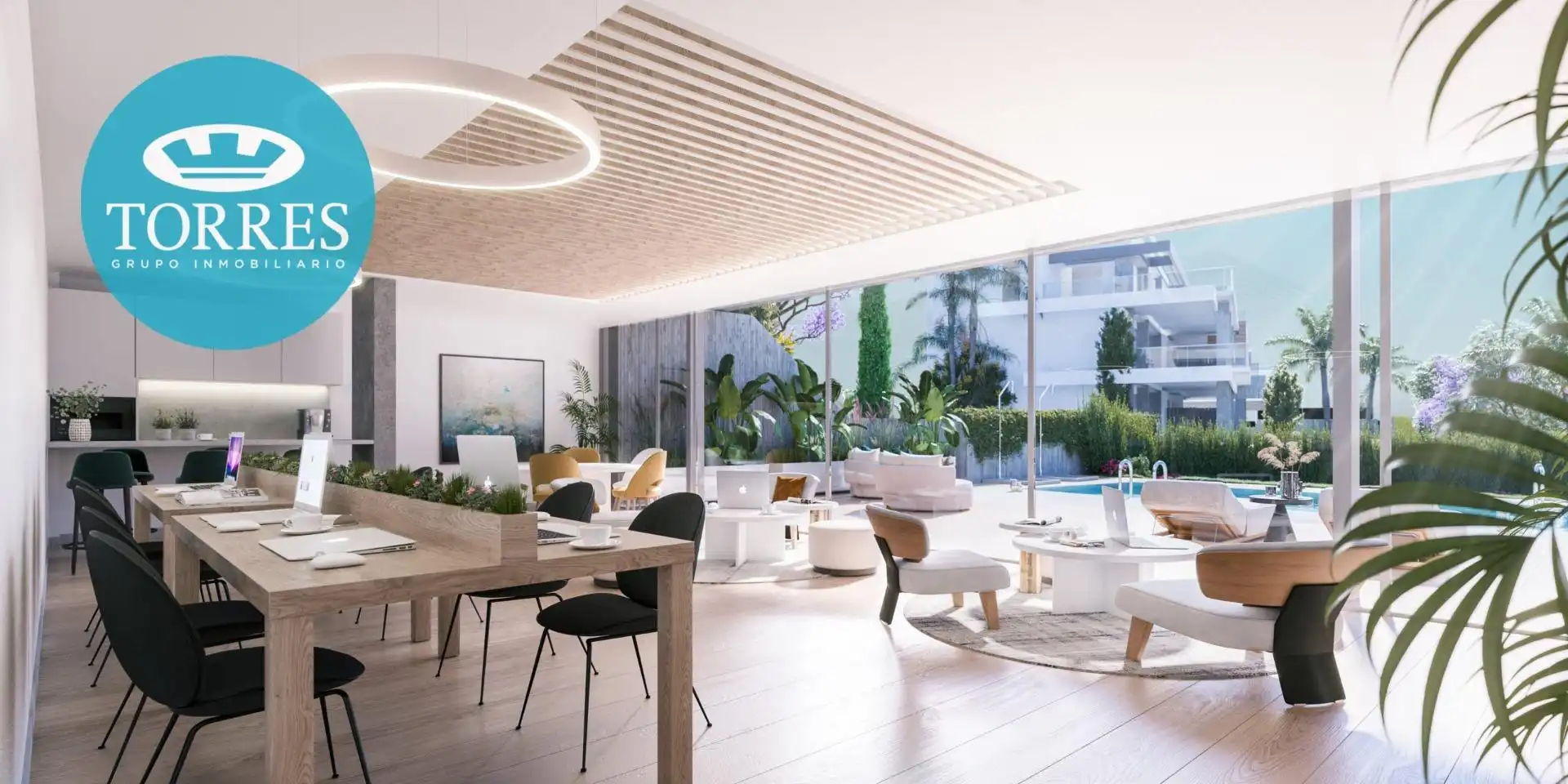 Living room of Flat for sale in Marbella  with Air Conditioner, Private garden and Terrace