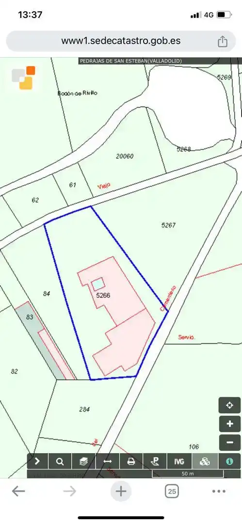 Terreno en venta en Pedrajas de San Esteban