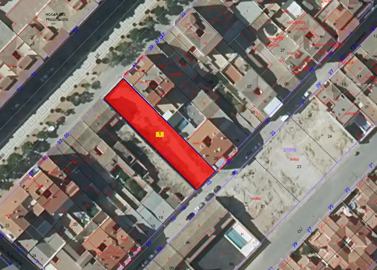 Residential land for sale in Paseo Estación 45
