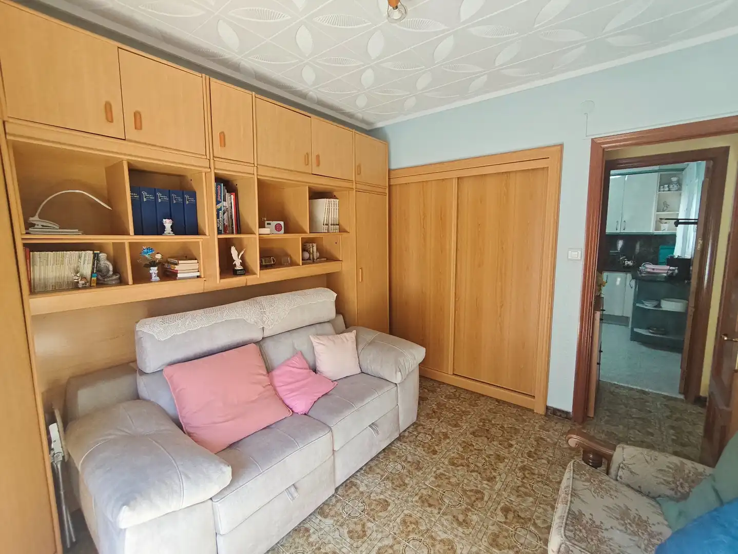 Living room of Flat for sale in L'Aldea  with Air Conditioner and Balcony