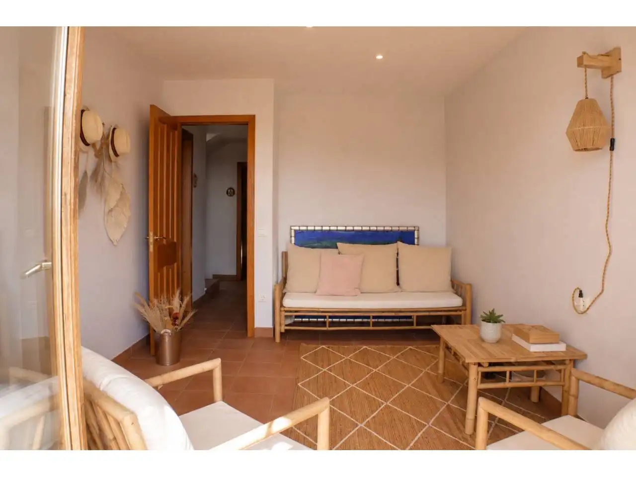 Sala de estar de Casa o chalet de alquiler en Sant Feliu de Codines con Aire acondicionado, Calefacción y Jardín privado