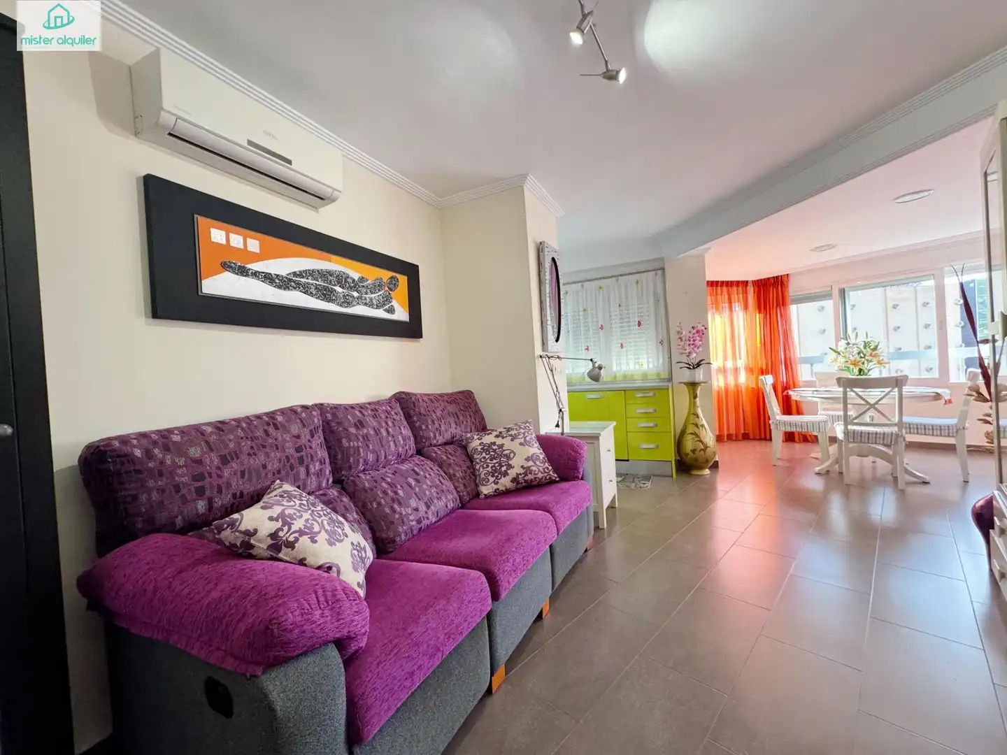Living room of Apartments for rent in Benidorm  with Air Conditioner, Heating and Private garden