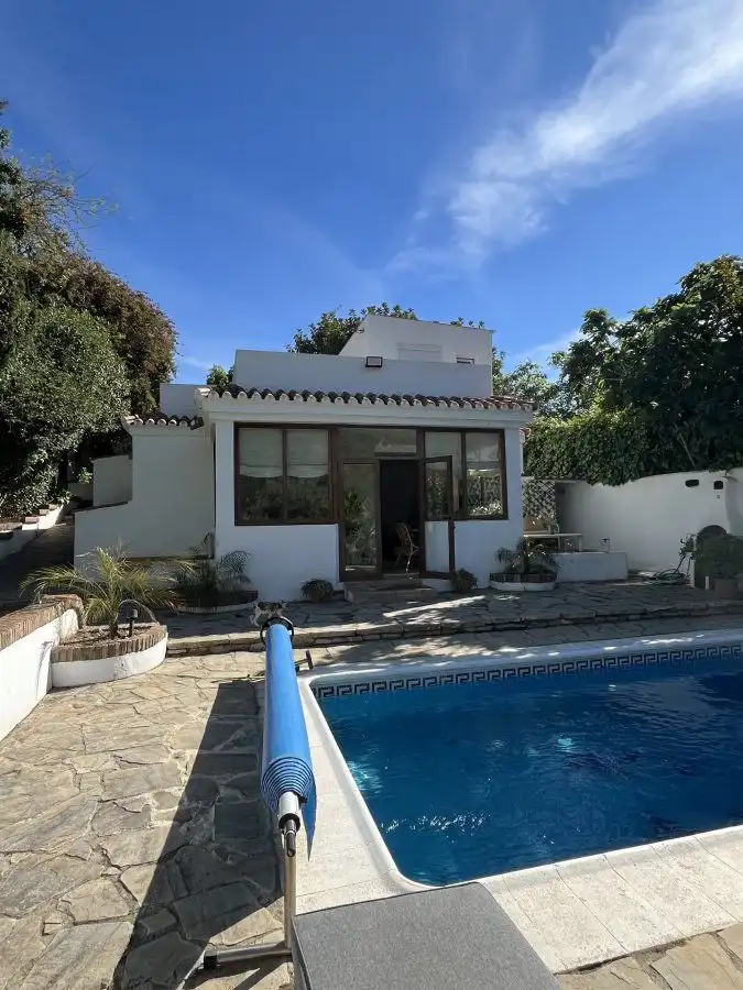 Exterior view of Country homes for sale in Manilva  with Private garden, Terrace and Swimming Pool