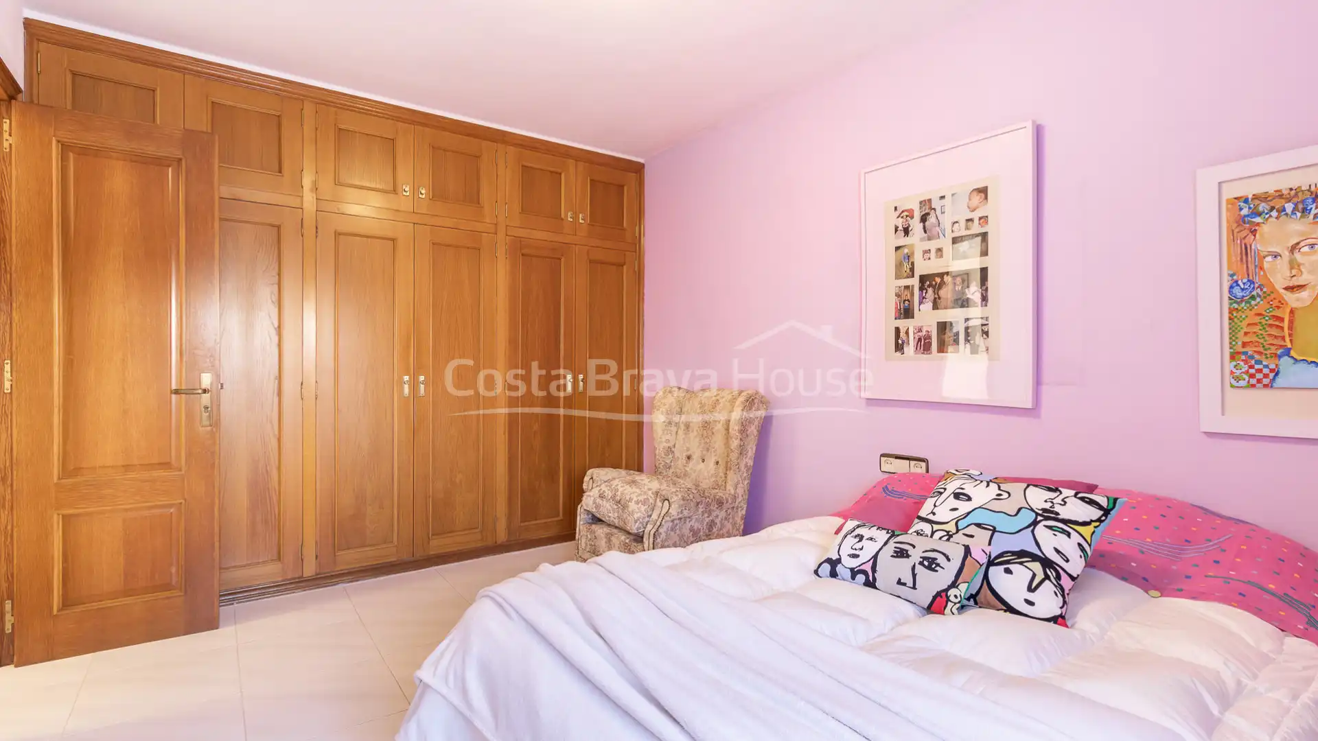 Dormitori de Casa adosada en venda en Palafrugell amb Calefacció, Jardí privat i Parquet